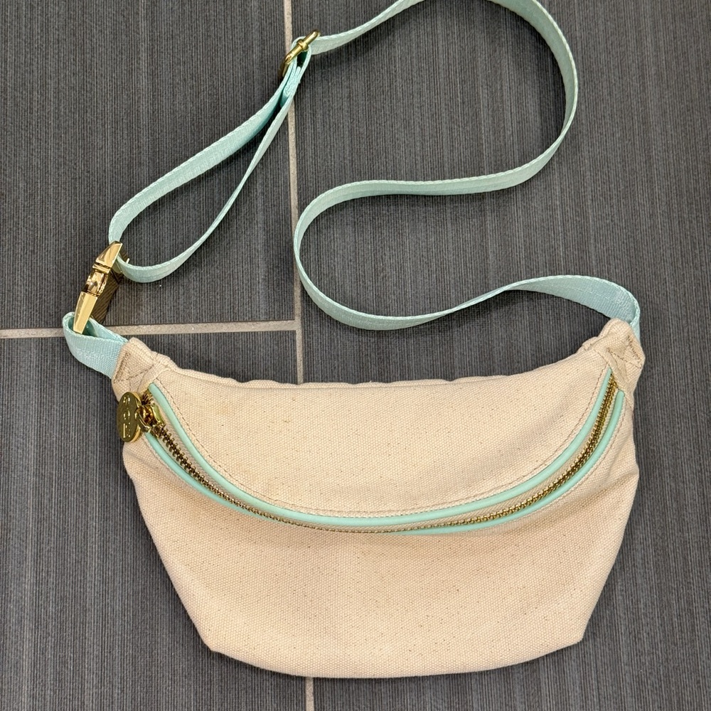 Stoney Clover Lane Cream and Mint Crossbody Bag